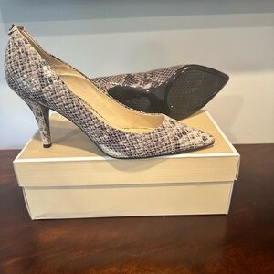 Michael Kors Snakeskin Kitten Heel Pump